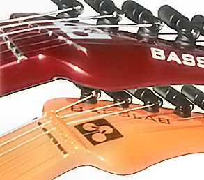 Two types of nuts for guitars